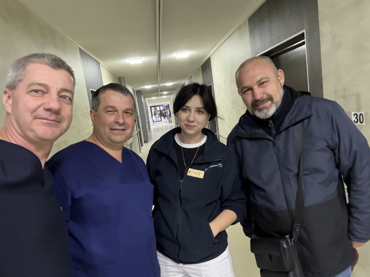 Разом із колегами лікарні
